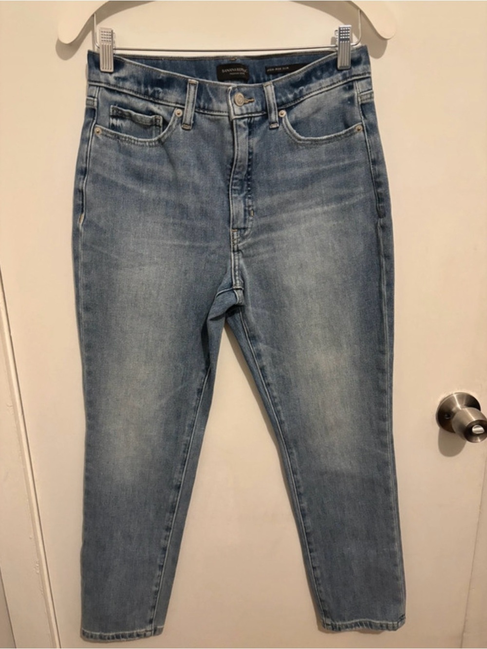 Banana Republic Light Wash High-Rise Ankle Jeans